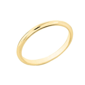 Classic 2mm Comfort Fit Wedding Band in 10k Yellow Gold from Rafi's Jewelry