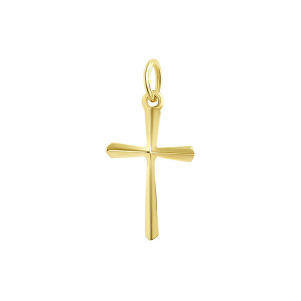 3D Unisex Solid Gold Cross Necklace (Small - X Large) from Rafi's Jewelry