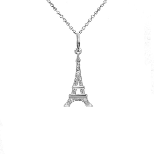 Elegant Sterling Silver Eiffel Tower Necklace from Rafi's Jewelry