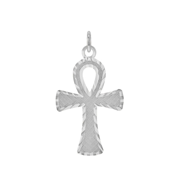 Dainty Egyptian Key of Life Ankh Sterling Silver Pendant/Necklace (Large/Small) from Rafi's Jewelry