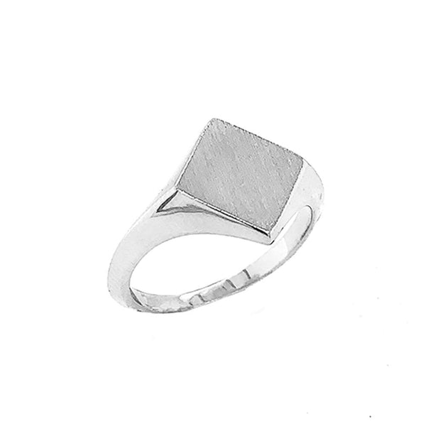 Solid Gold Square Face Signet Ring for Men from Rafi's Jewelry